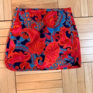 Zara Colorful Paisley Mini Skirt